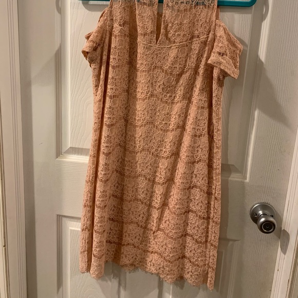 Blush Pink Monteau Dress - Picture 2 of 3